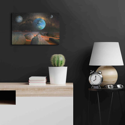 Luxe Metal Art 'Planets' by Ata Alishahi, Metal Wall Art,24x16