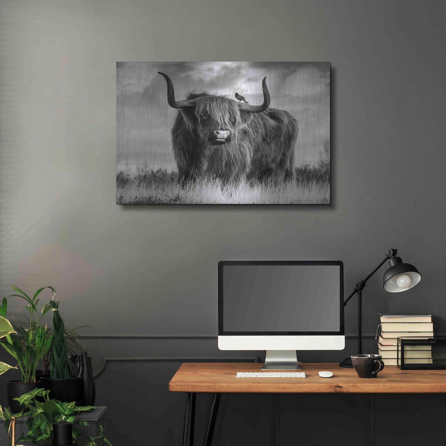 Luxe Metal Art 'A Bull' by Ata Alishahi, Metal Wall Art,36x24