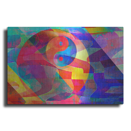 Luxe Metal Art 'Color Abstract 3' by Ata Alishahi, Metal Wall Art