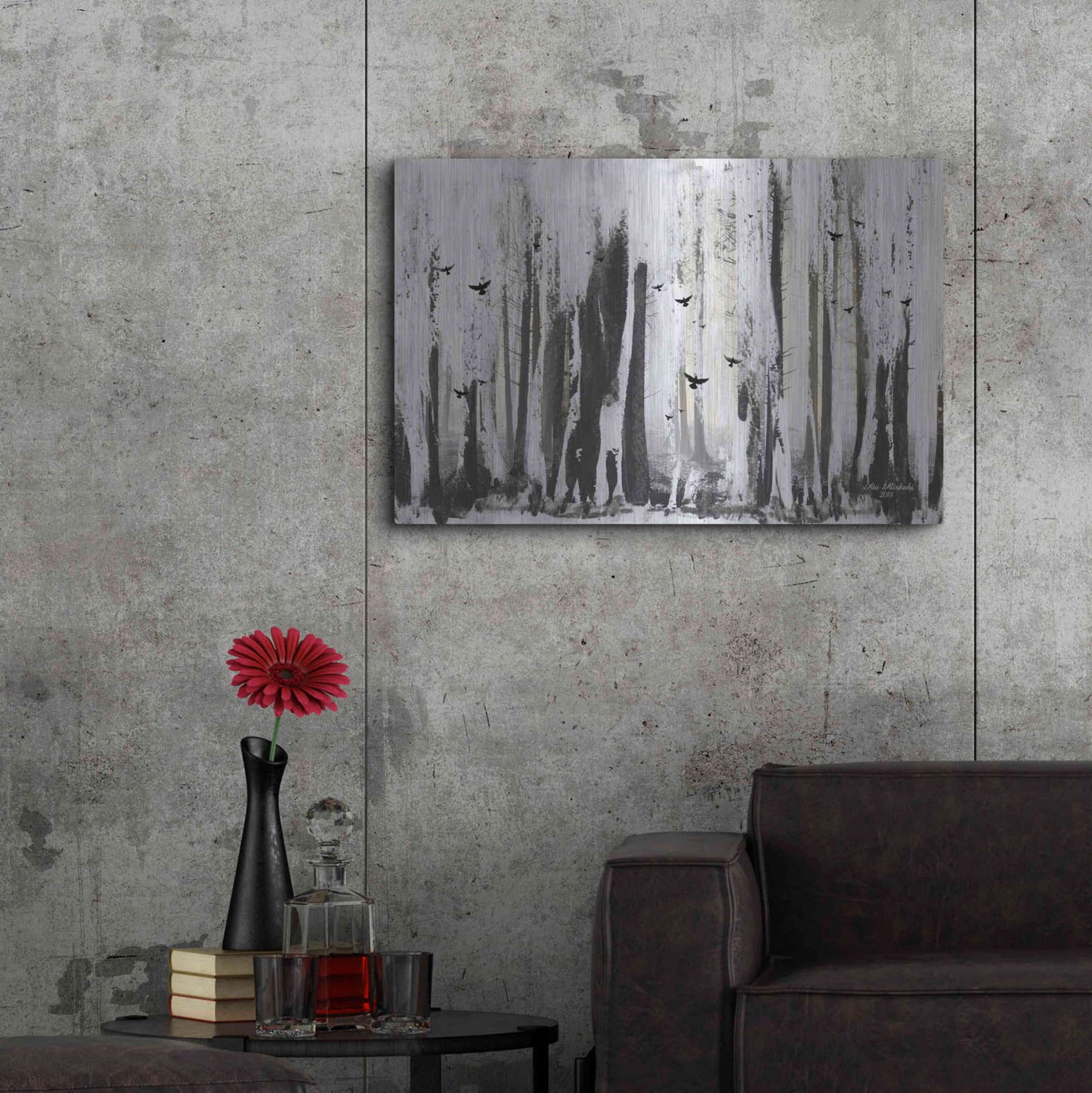 Luxe Metal Art 'Strange World' by Ata Alishahi, Metal Wall Art,36x24