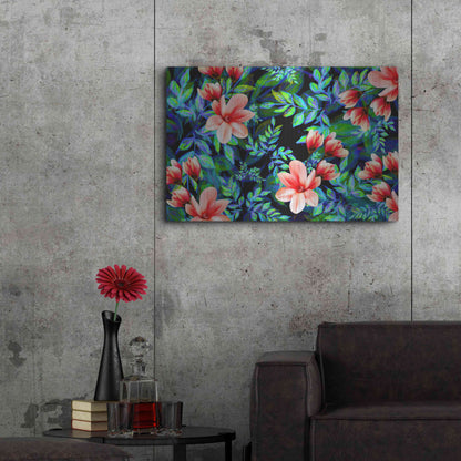 Luxe Metal Art 'My Flowers Garden' by Ata Alishahi, Metal Wall Art,36x24