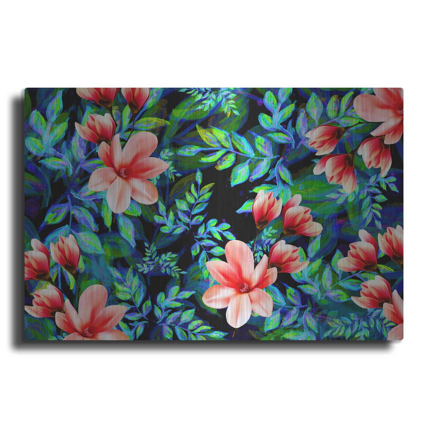 Luxe Metal Art 'My Flowers Garden' by Ata Alishahi, Metal Wall Art