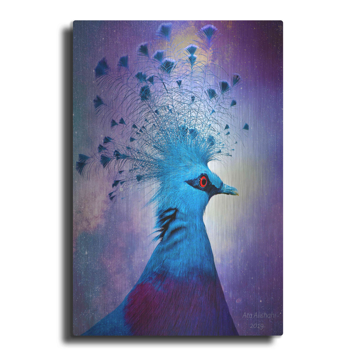 Luxe Metal Art 'Beautiful Bird' by Ata Alishahi, Metal Wall Art