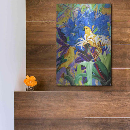 Luxe Metal Art 'Bird Kingdom 2' by Ata Alishahi, Metal Wall Art,12x16