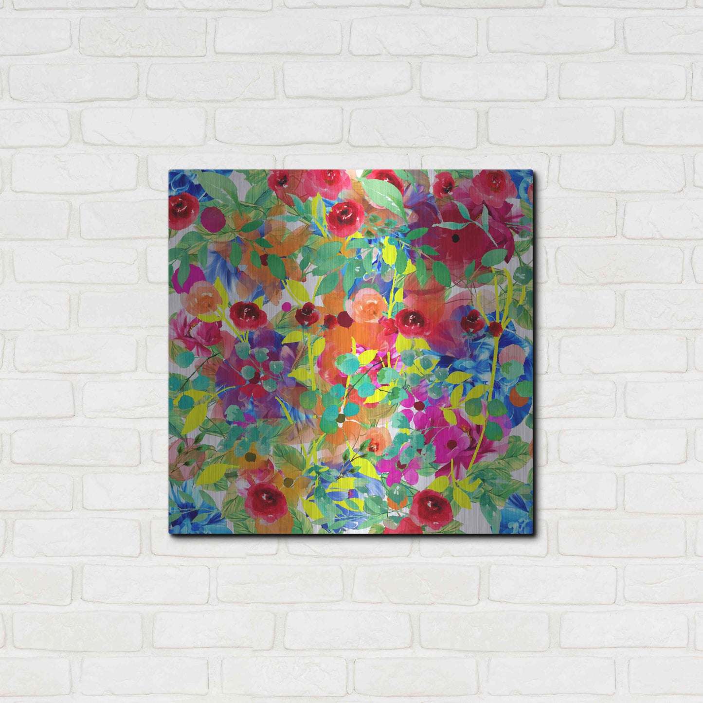 Luxe Metal Art 'Emotional Journey 15' by Ata Alishahi, Metal Wall Art,24x24