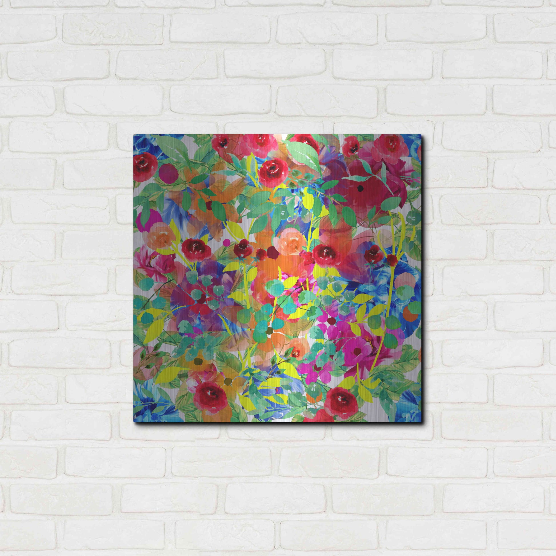 Luxe Metal Art 'Emotional Journey 15' by Ata Alishahi, Metal Wall Art,24x24