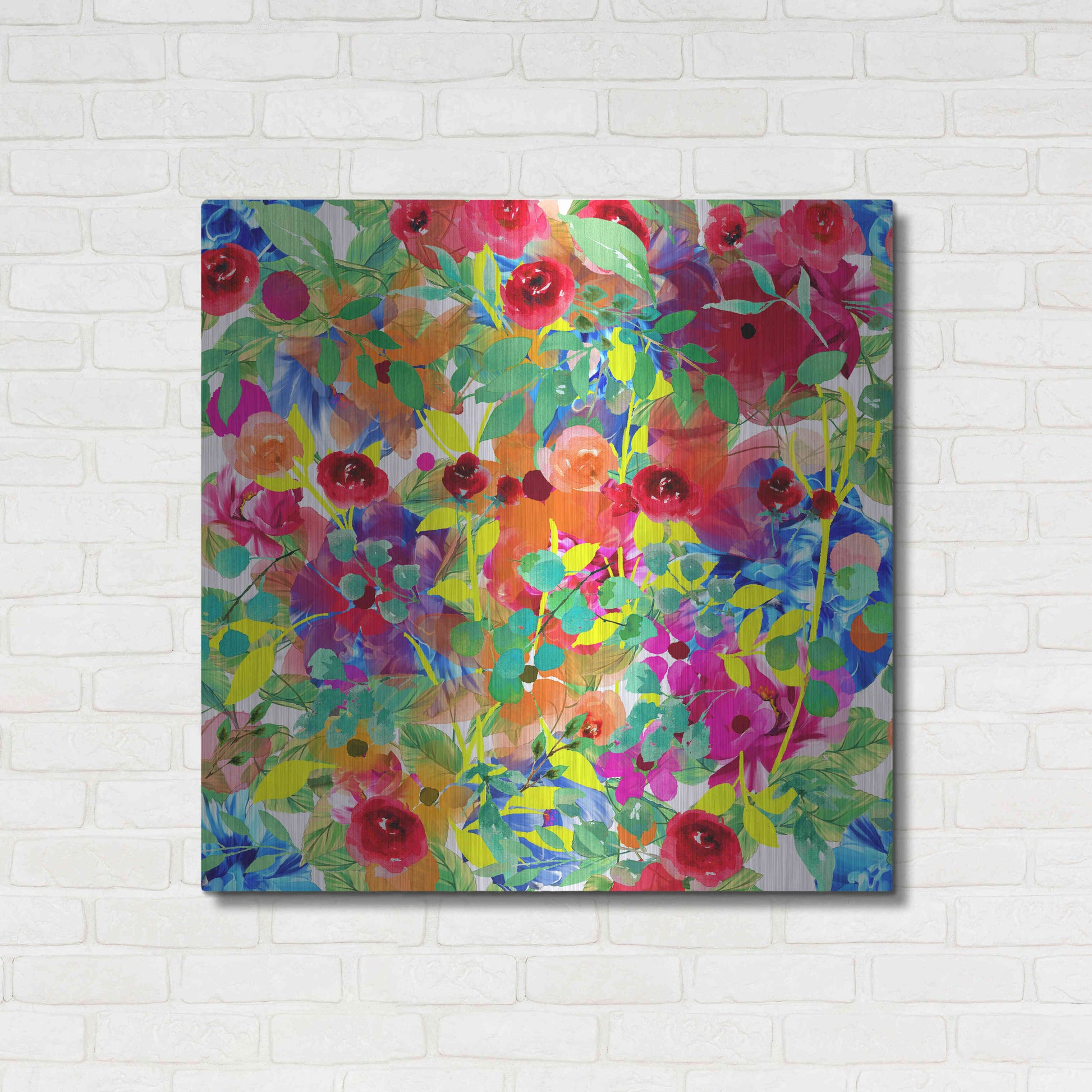 Luxe Metal Art 'Emotional Journey 15' by Ata Alishahi, Metal Wall Art,36x36