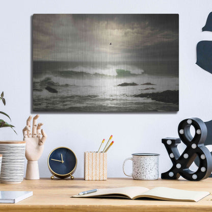 Luxe Metal Art 'The Flight' by Natalie Mikaels, Metal Wall Art,16x12