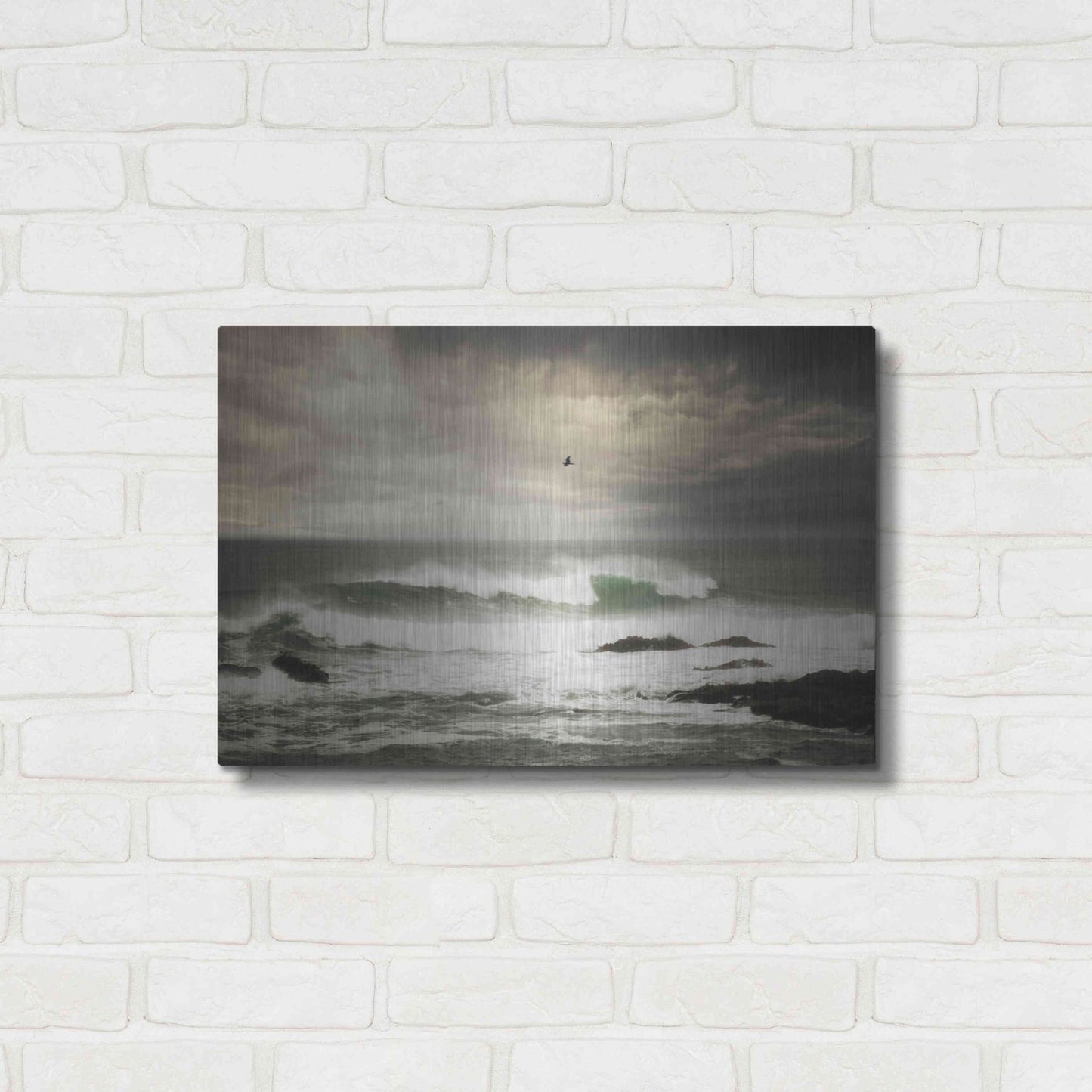 Luxe Metal Art 'The Flight' by Natalie Mikaels, Metal Wall Art,24x16