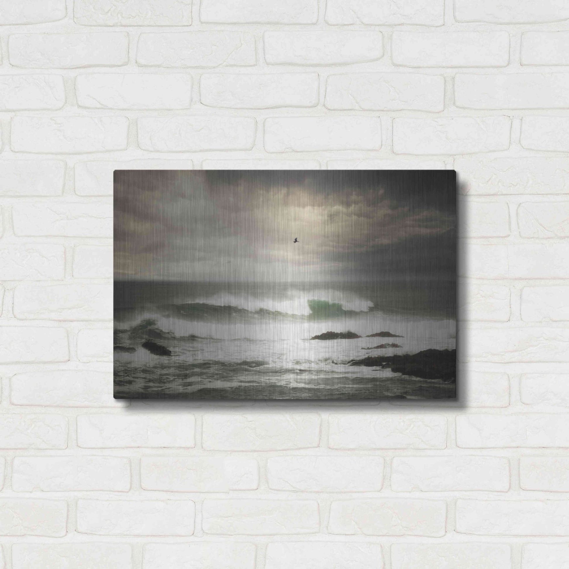 Luxe Metal Art 'The Flight' by Natalie Mikaels, Metal Wall Art,24x16