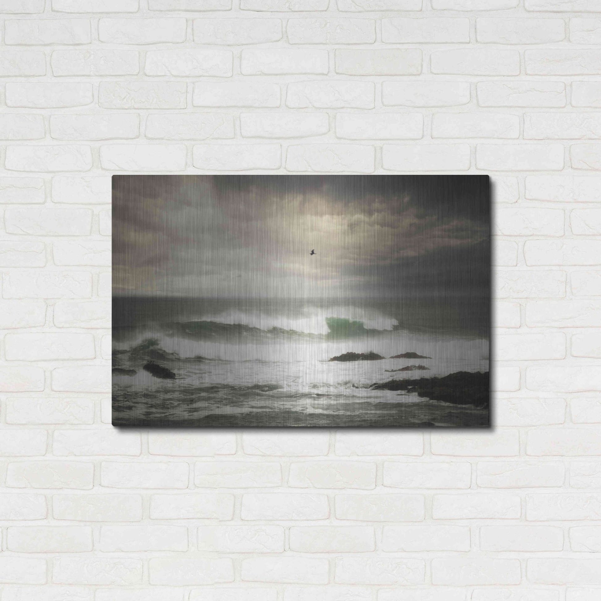 Luxe Metal Art 'The Flight' by Natalie Mikaels, Metal Wall Art,36x24