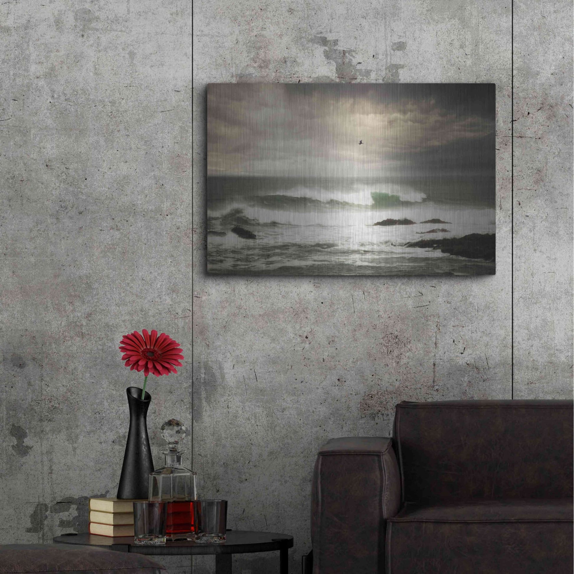 Luxe Metal Art 'The Flight' by Natalie Mikaels, Metal Wall Art,36x24