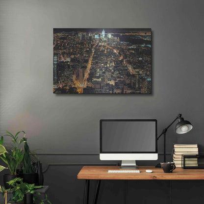 Luxe Metal Art 'That New York Feeling' by Natalie Mikaels, Metal Wall Art,36x24