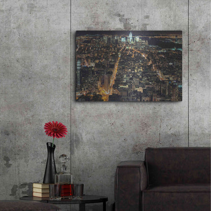 Luxe Metal Art 'That New York Feeling' by Natalie Mikaels, Metal Wall Art,36x24