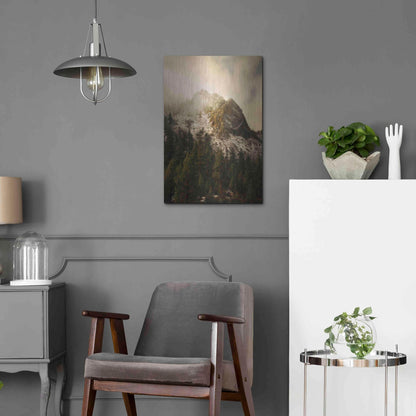 Luxe Metal Art 'Majestic Peak' by Natalie Mikaels, Metal Wall Art,16x24