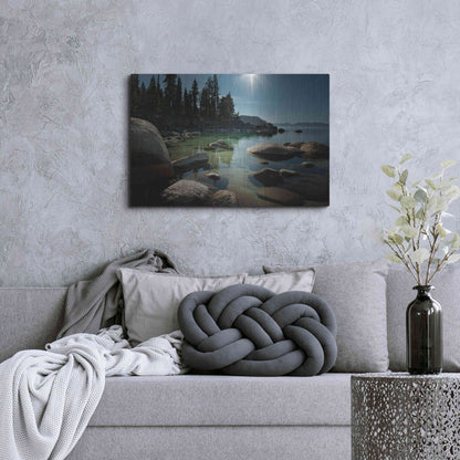 Luxe Metal Art 'Heaven Over Tahoe' by Natalie Mikaels, Metal Wall Art,36x24