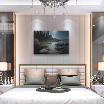 Luxe Metal Art 'Heaven Over Tahoe' by Natalie Mikaels, Metal Wall Art,36x24