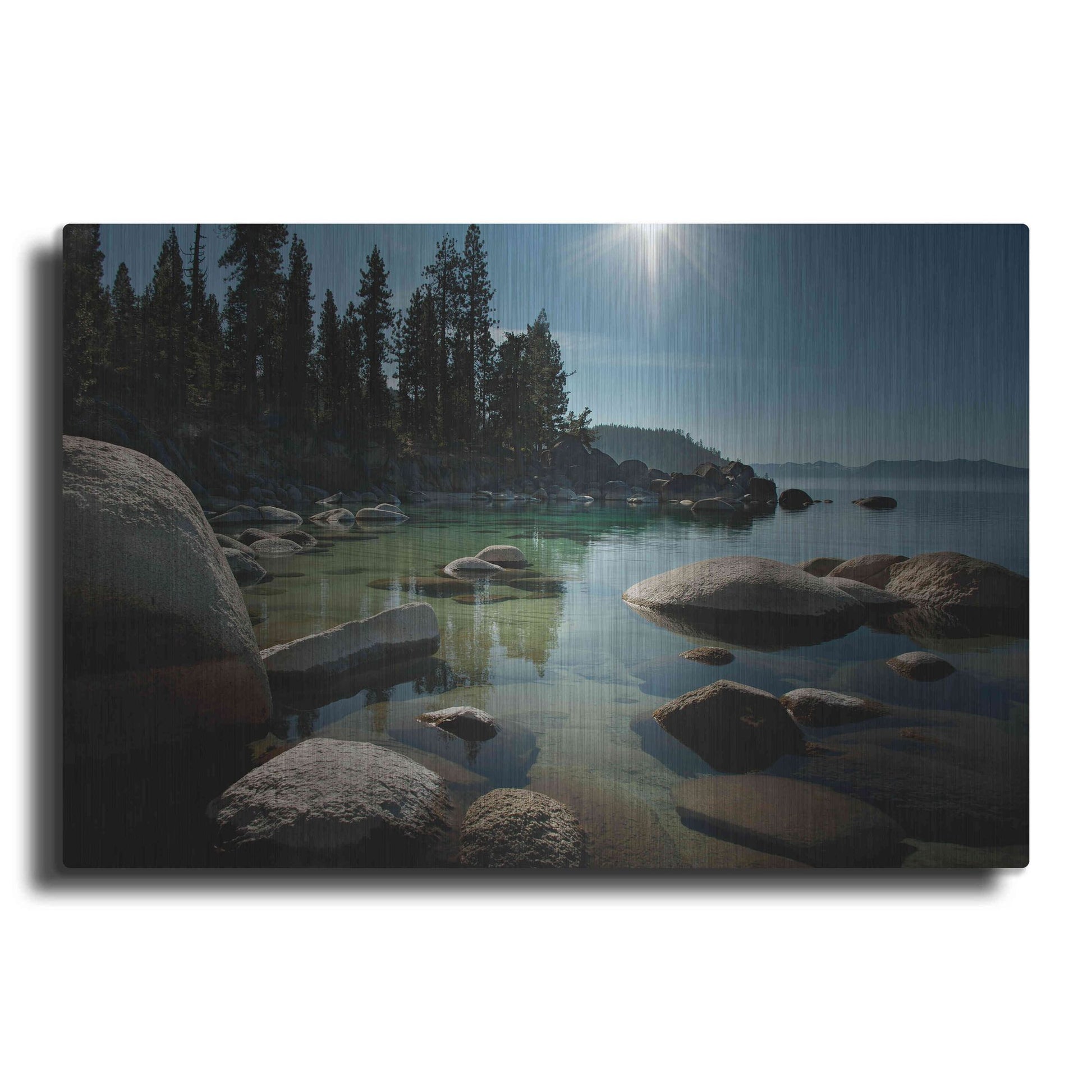 Luxe Metal Art 'Heaven Over Tahoe' by Natalie Mikaels, Metal Wall Art