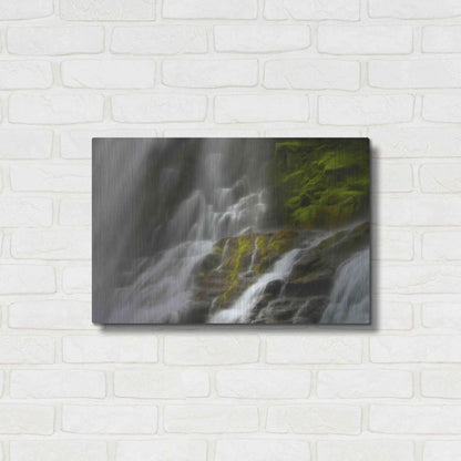 Luxe Metal Art 'Glowing Mist' by Natalie Mikaels, Metal Wall Art,24x16