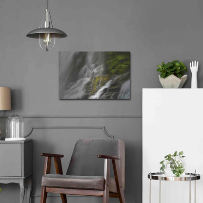 Luxe Metal Art 'Glowing Mist' by Natalie Mikaels, Metal Wall Art,24x16