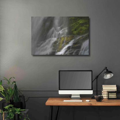 Luxe Metal Art 'Glowing Mist' by Natalie Mikaels, Metal Wall Art,36x24