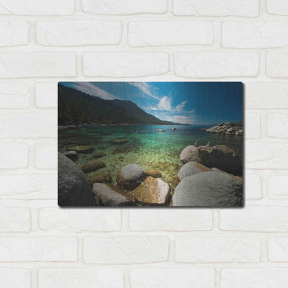 Luxe Metal Art 'Center Light' by Natalie Mikaels, Metal Wall Art,16x12