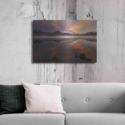 Luxe Metal Art 'Awaken' by Natalie Mikaels, Metal Wall Art,36x24