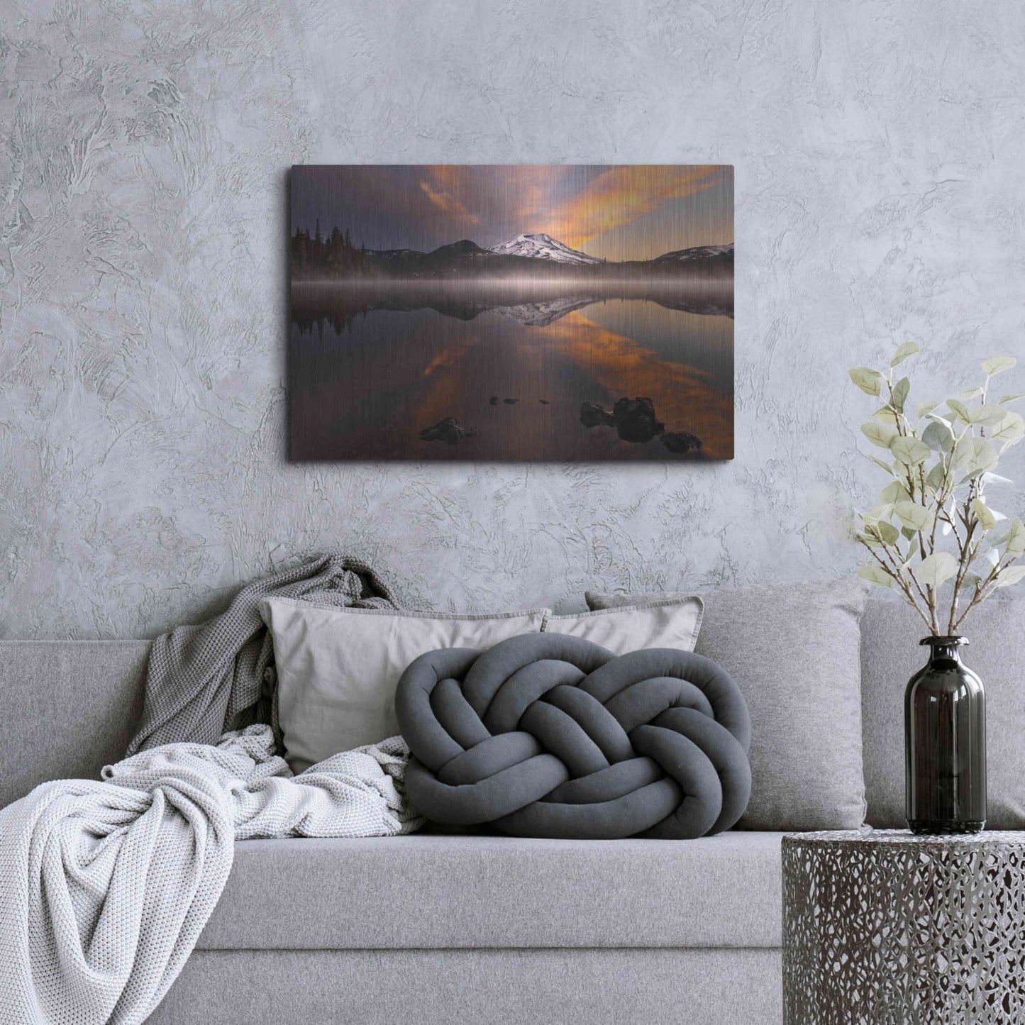 Luxe Metal Art 'Awaken' by Natalie Mikaels, Metal Wall Art,36x24