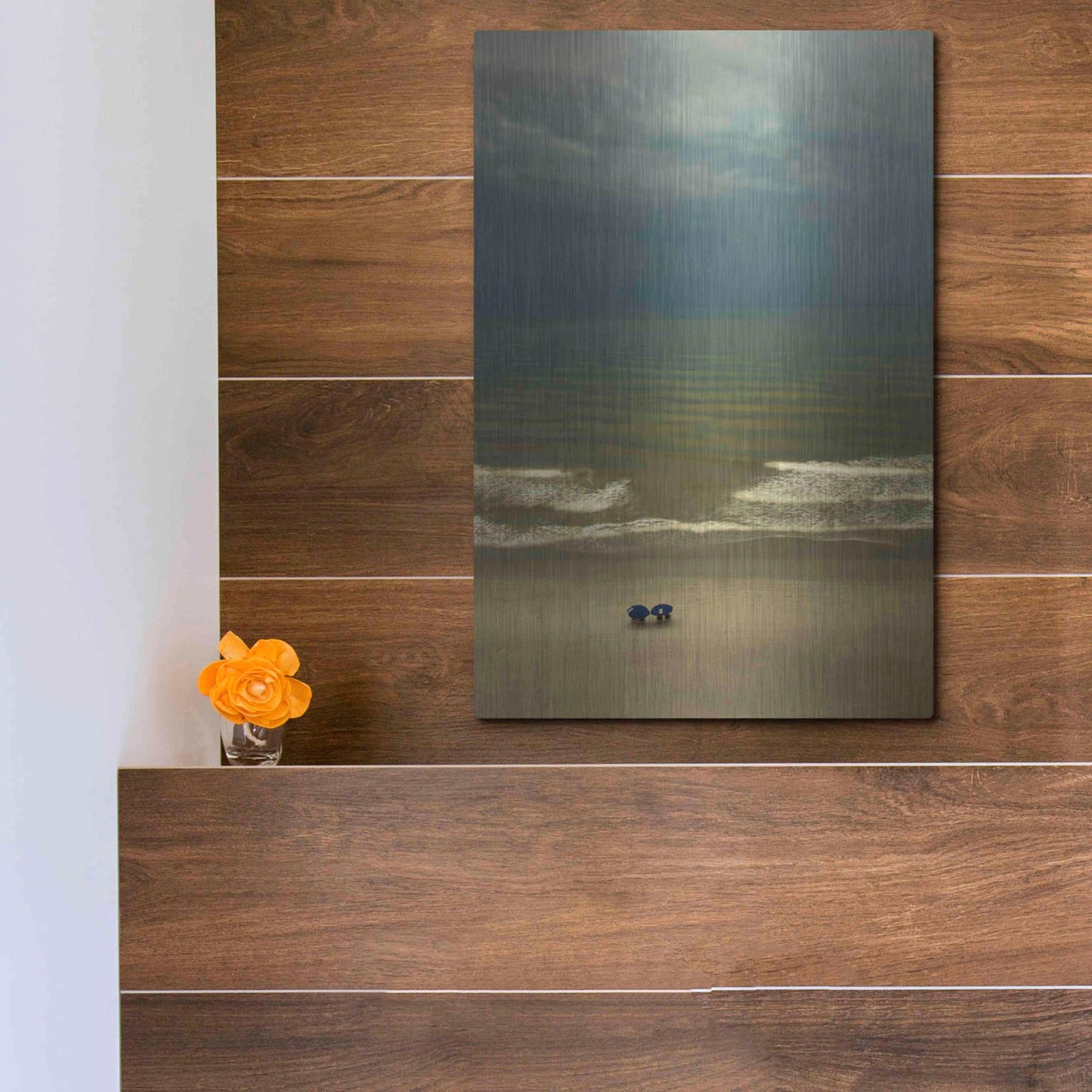 Luxe Metal Art 'After The Storm' by Natalie Mikaels, Metal Wall Art,12x16