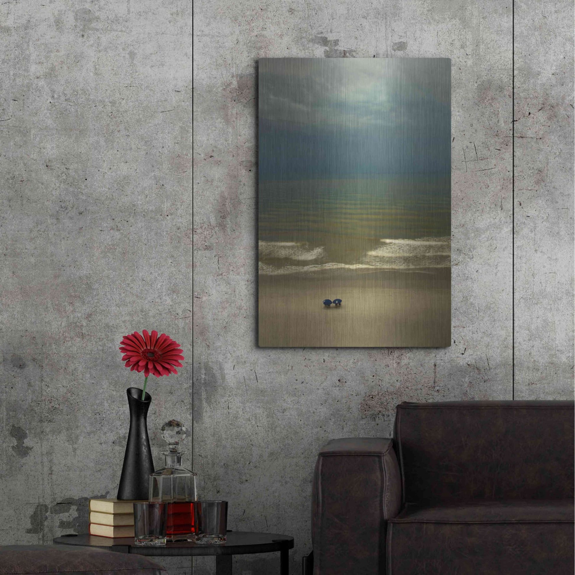 Luxe Metal Art 'After The Storm' by Natalie Mikaels, Metal Wall Art,24x36