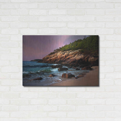 Luxe Metal Art 'Acadia Magic' by Natalie Mikaels, Metal Wall Art,36x24