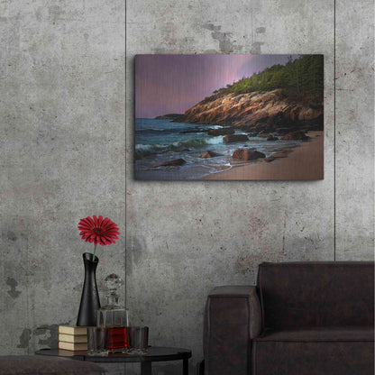 Luxe Metal Art 'Acadia Magic' by Natalie Mikaels, Metal Wall Art,36x24