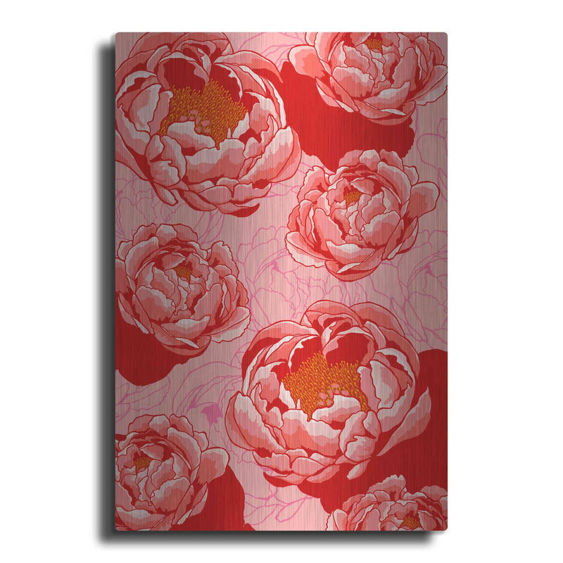 'Peony Daydreams' by Hello Angel – Metal Wall Art