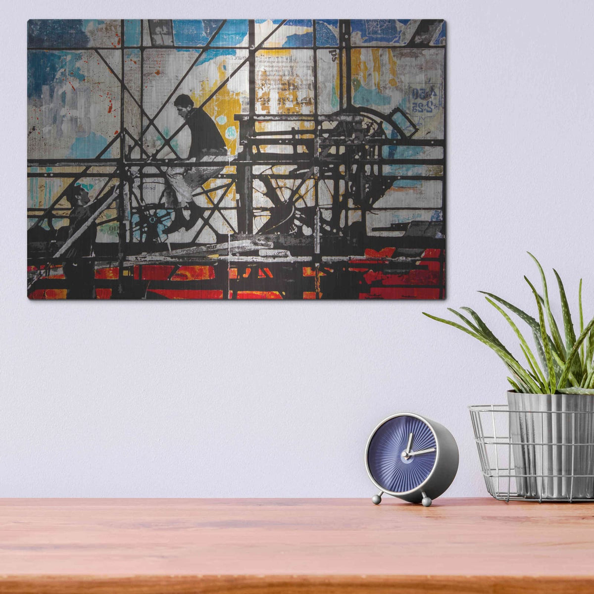 'Four Corners' by DB Waterman – Metal Wall Art, 16x12 room view