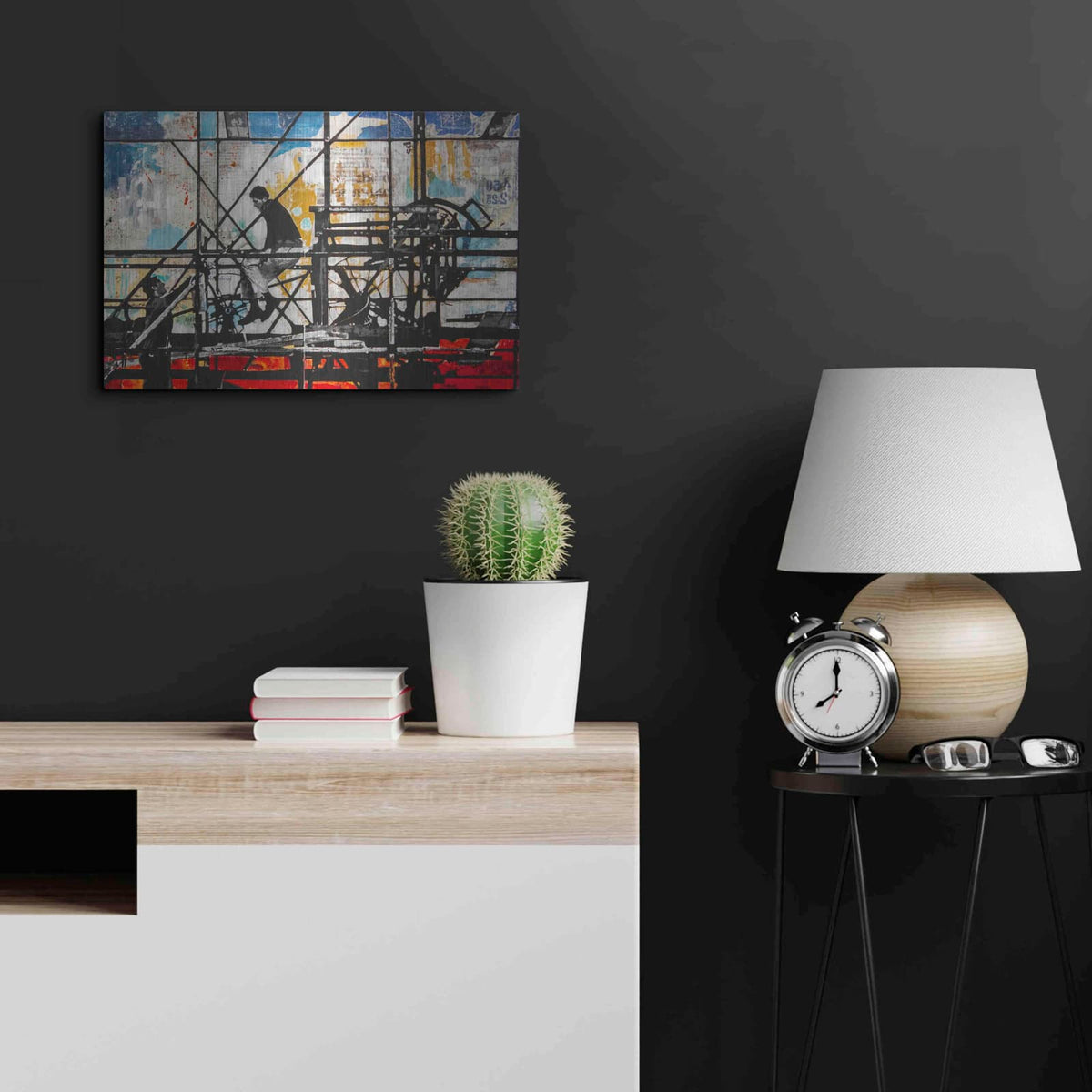 'Four Corners' by DB Waterman – Metal Wall Art, 24x16 room view