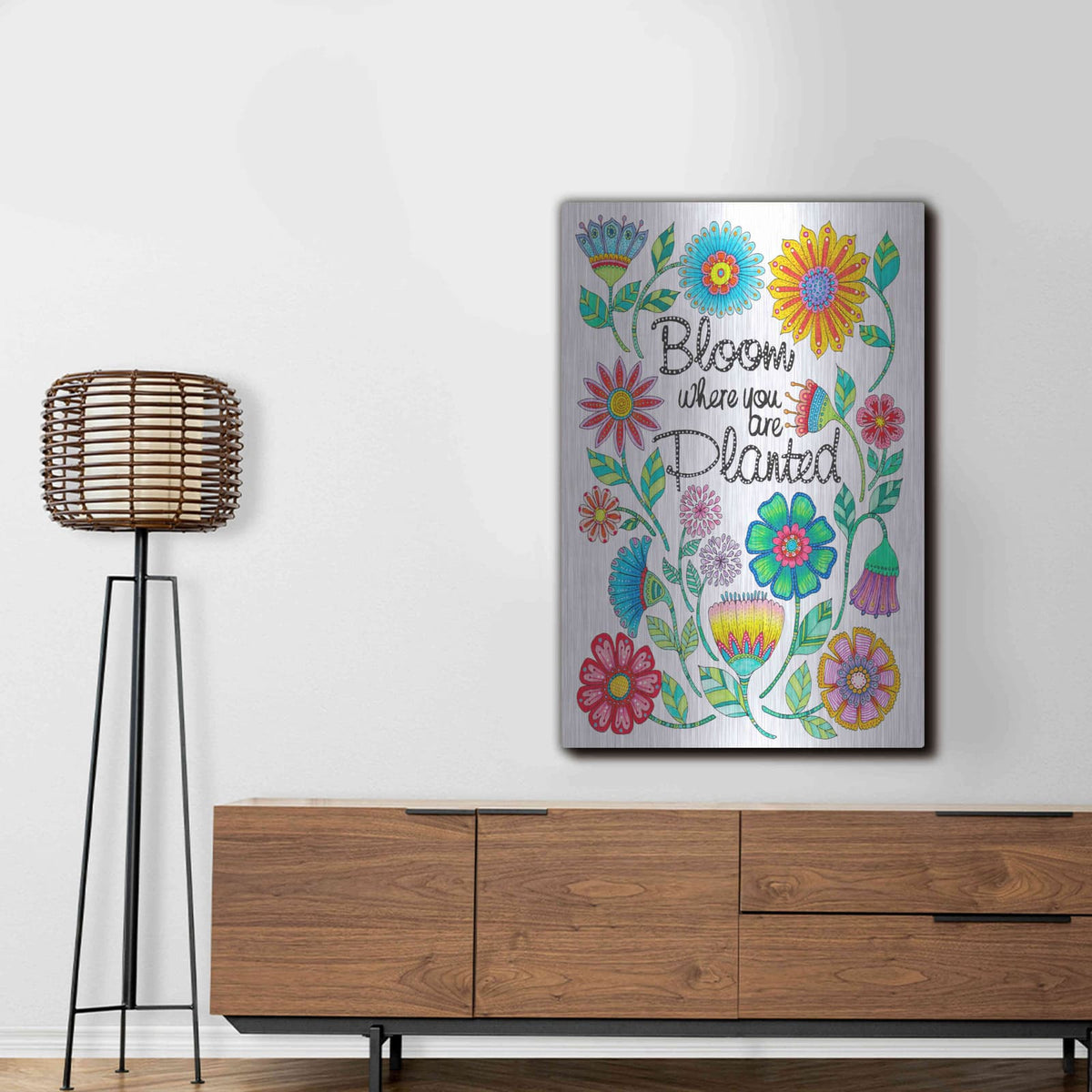 'Big Beautiful Blossoms 9' by Hello Angel – Metal Wall Art, 24x36 room view