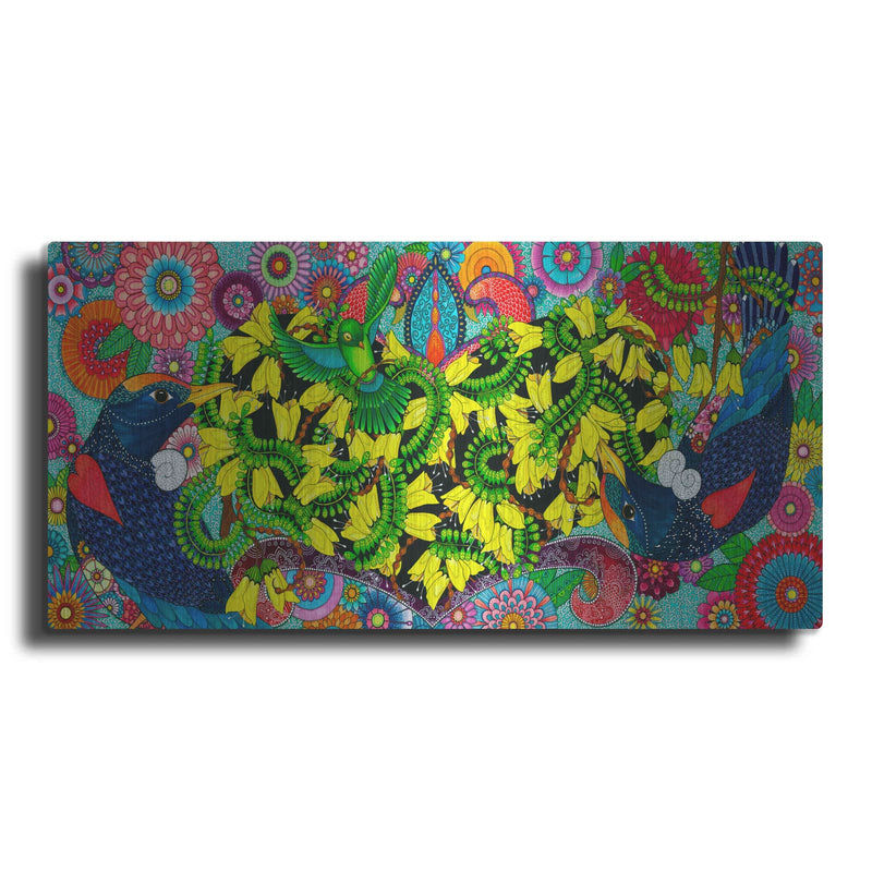 'Golden Heart' by Hello Angel – Metal Wall Art