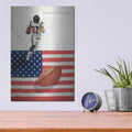 'American Sports Football 1' by GraphINC – Metal Wall Art, 12x16 room view