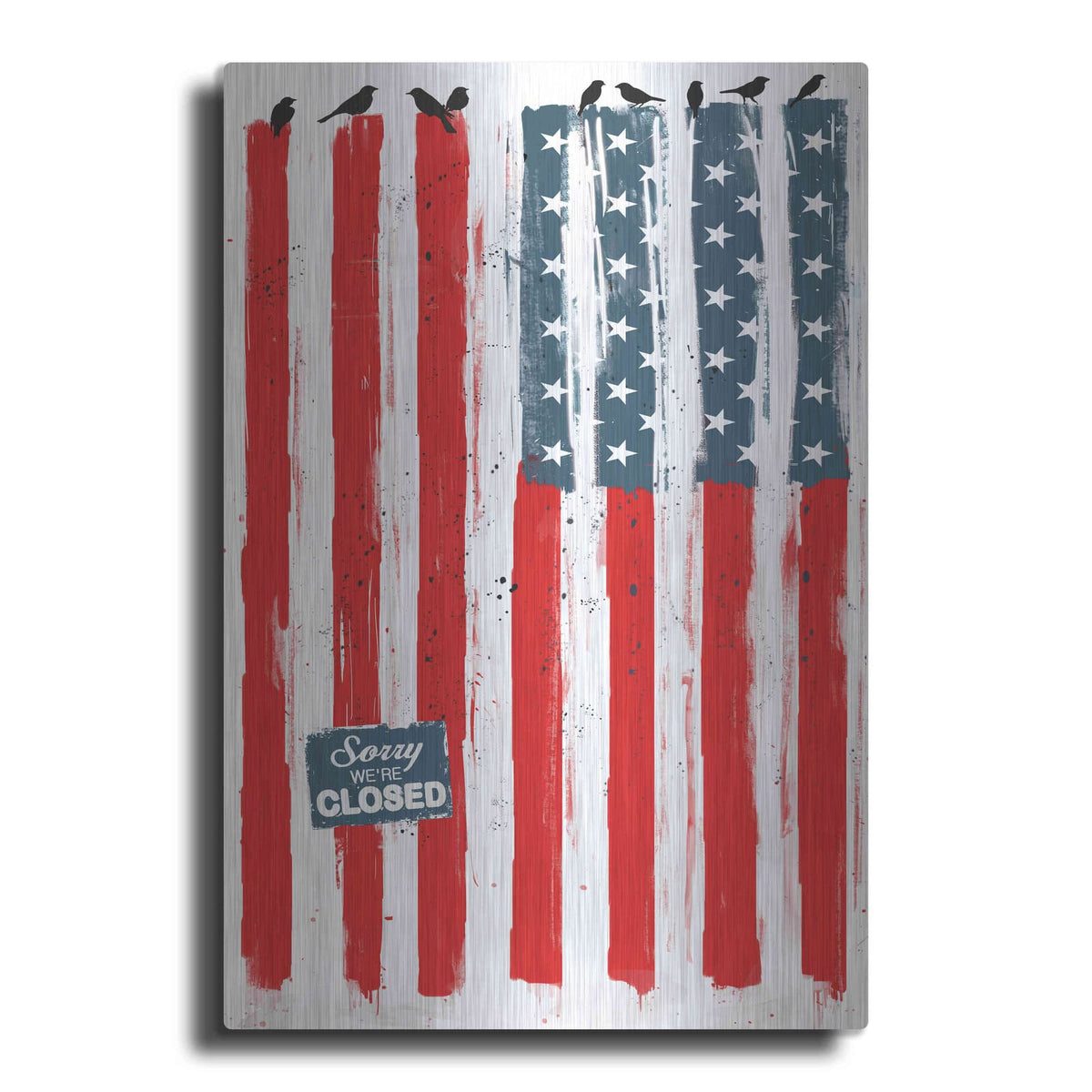 'Sorry We Are Closed' by GraphINC – Metal Wall Art