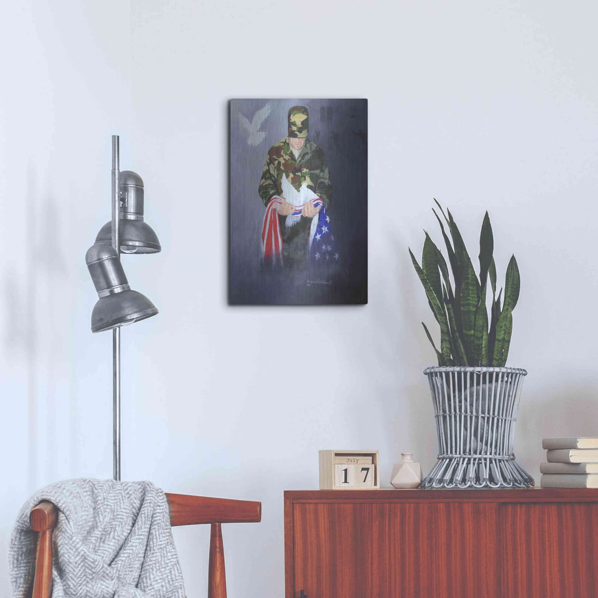 'A Prayer for Peace' by GraphINC – Metal Wall Art, 16x24 room view