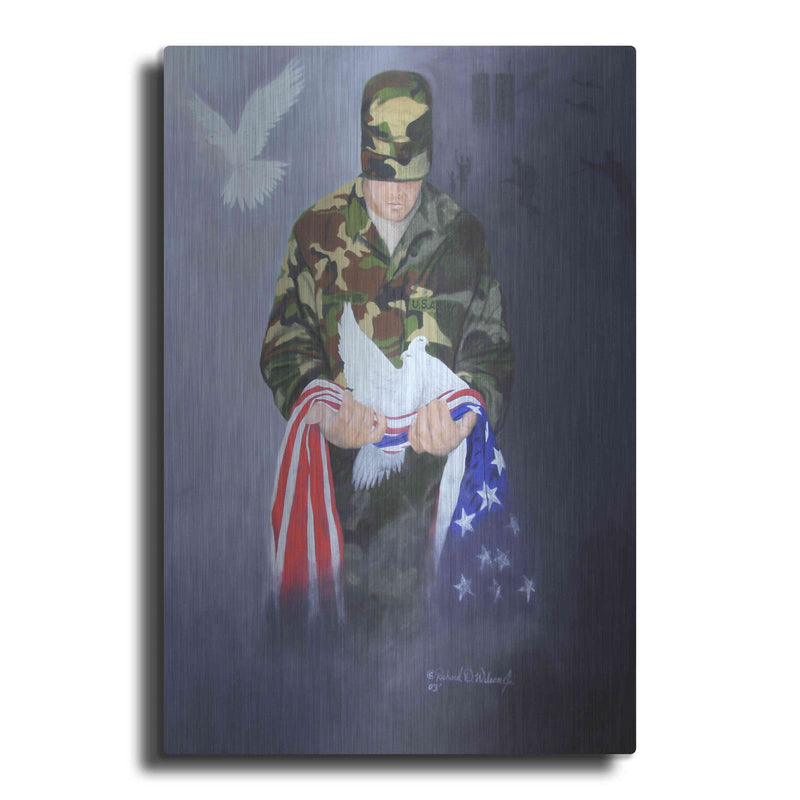 'A Prayer for Peace' by GraphINC – Metal Wall Art
