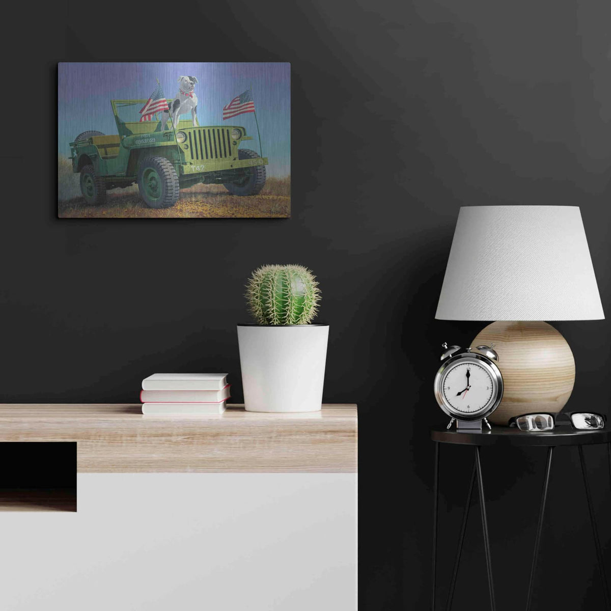 'The Veteran' by Richard Courtney – Metal Wall Art, 24x16 room view