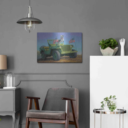 Luxe Metal Art 'The Veteran' by Richard Courtney, Metal Wall Art,24x16