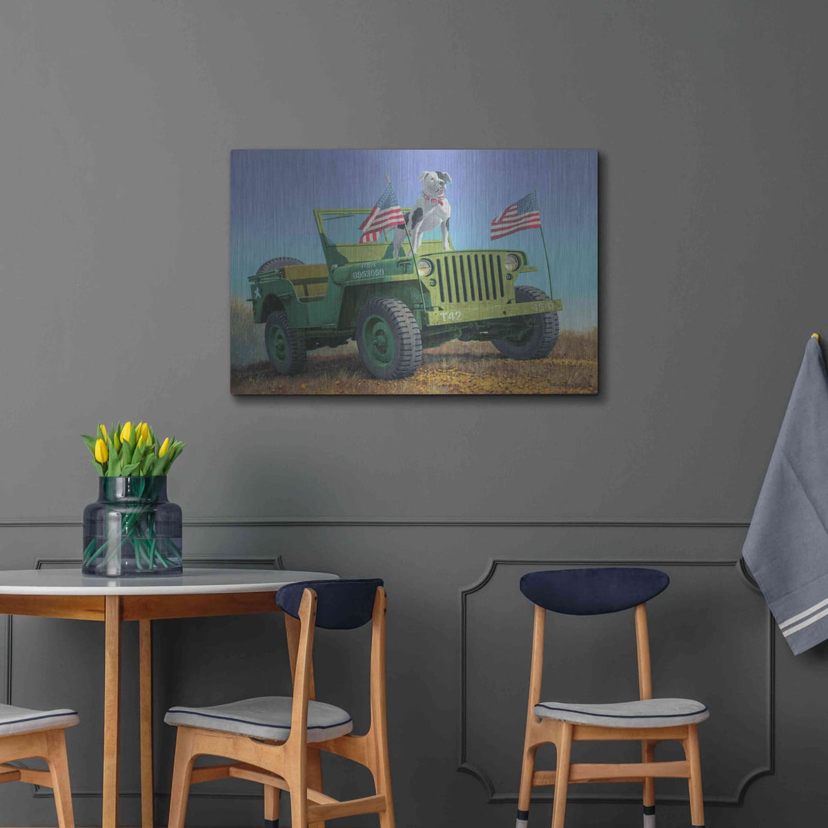 'The Veteran' by Richard Courtney – Metal Wall Art, 36x24 room view