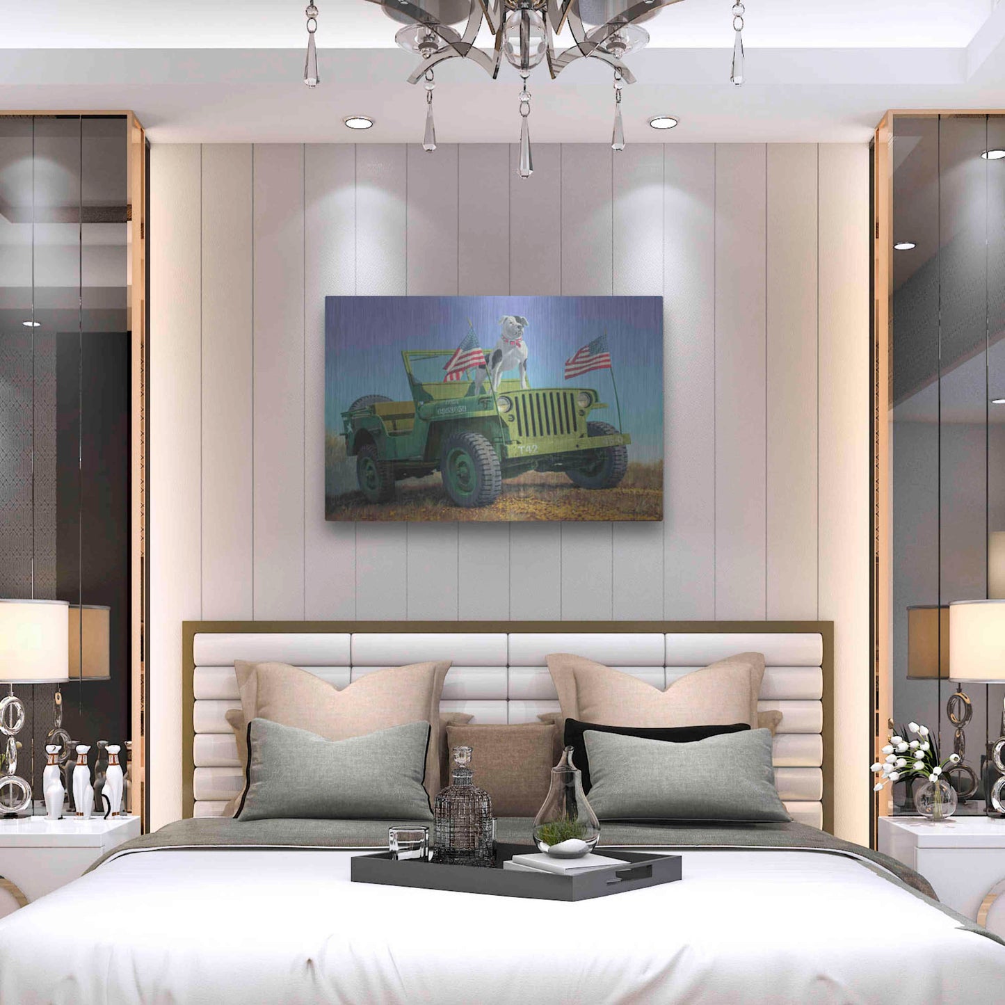 Luxe Metal Art 'The Veteran' by Richard Courtney, Metal Wall Art,36x24