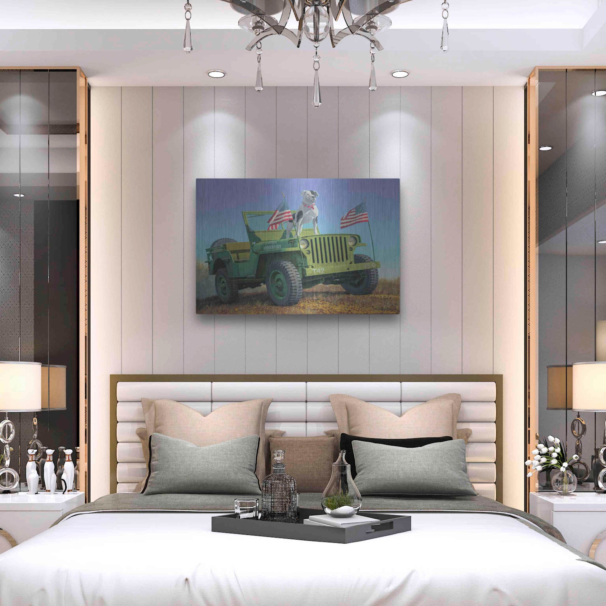 Luxe Metal Art 'The Veteran' by Richard Courtney, Metal Wall Art,36x24