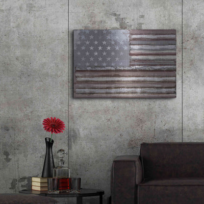 Luxe Metal Art 'Rusty Flag' by Karen Smith, Metal Wall Art,36x24