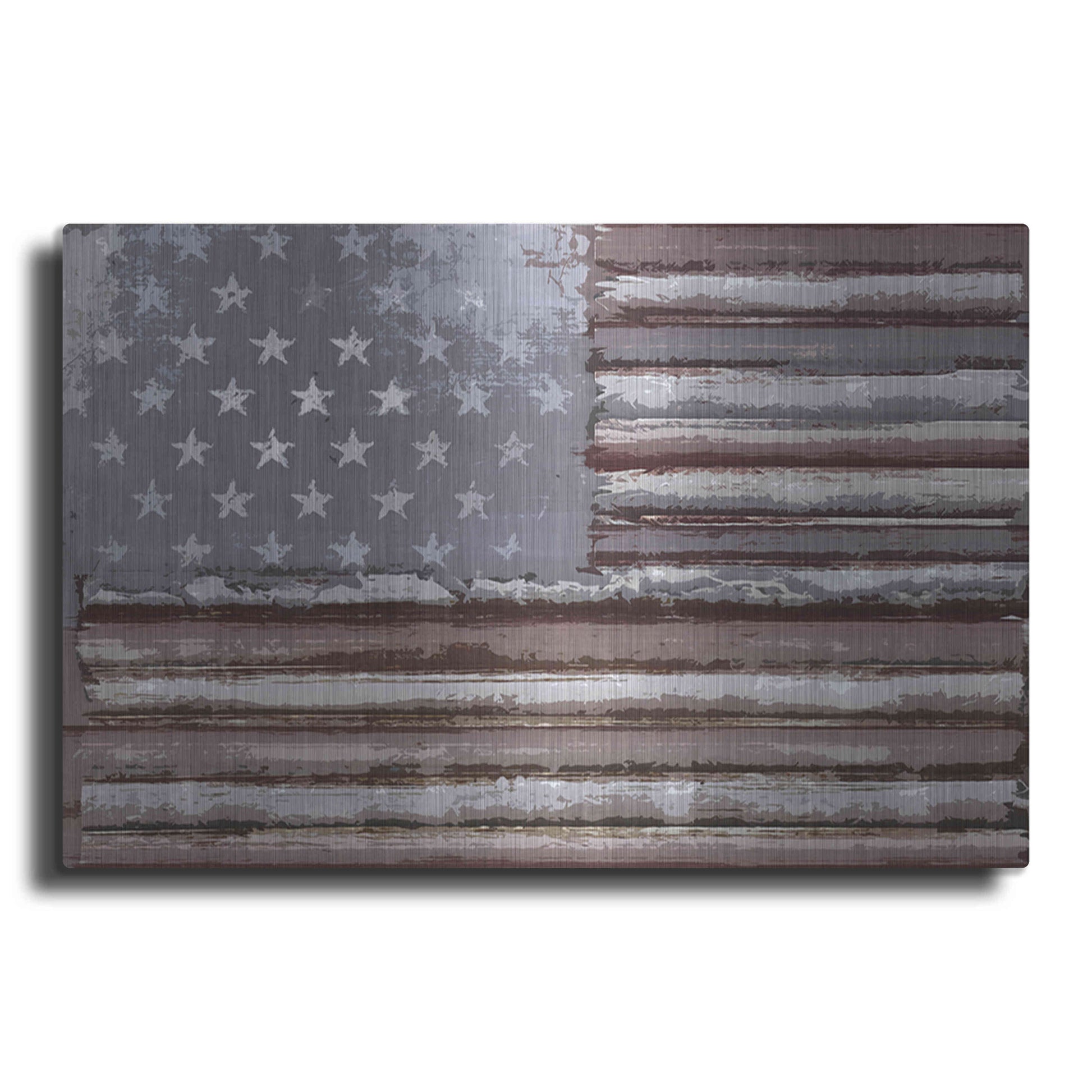Luxe Metal Art 'Rusty Flag' by Karen Smith, Metal Wall Art