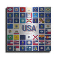 Luxe Metal Art 'USA' by Irena Orlov, Metal Wall Art