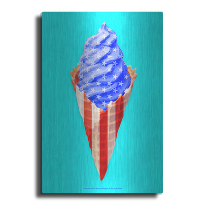 Luxe Metal Art 'American Cone' by Roozbeh Bahramali, Metal Wall Art